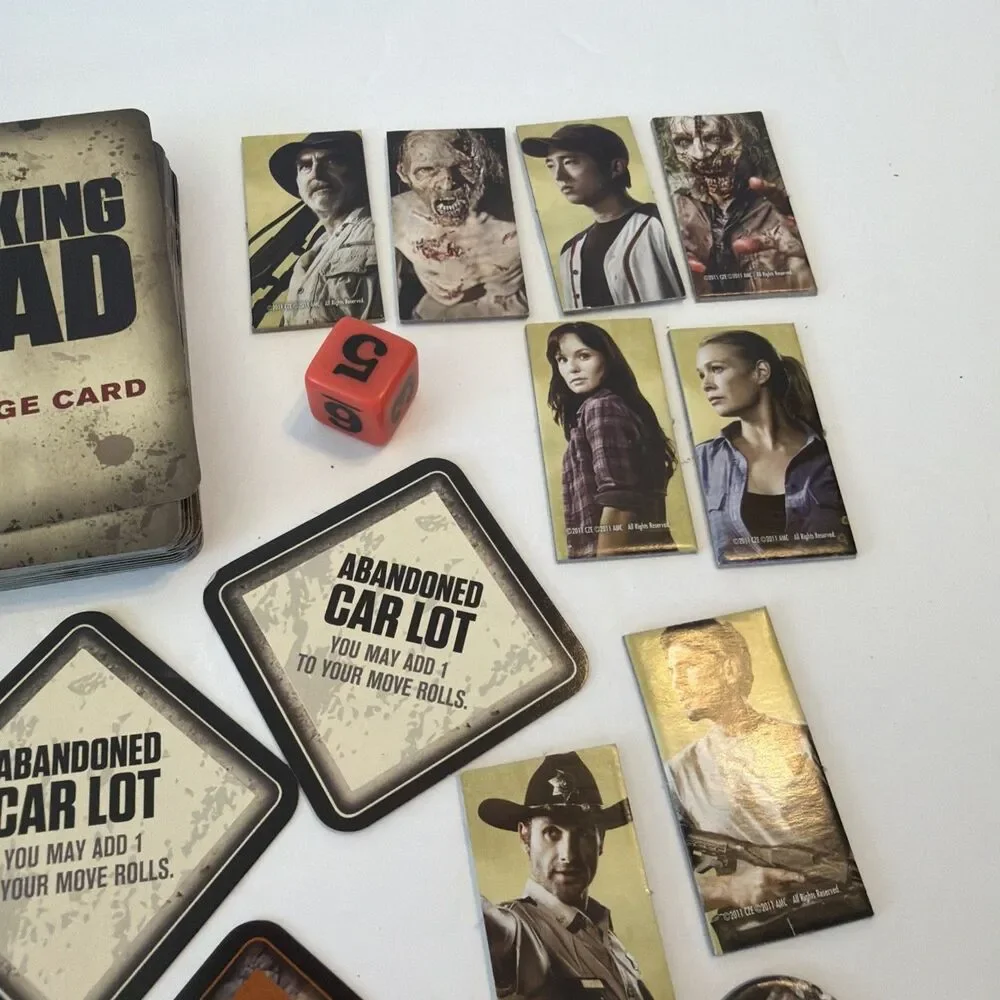AMC The Walking Dead 2011 Board Game Replacement Parts Cards Tokens